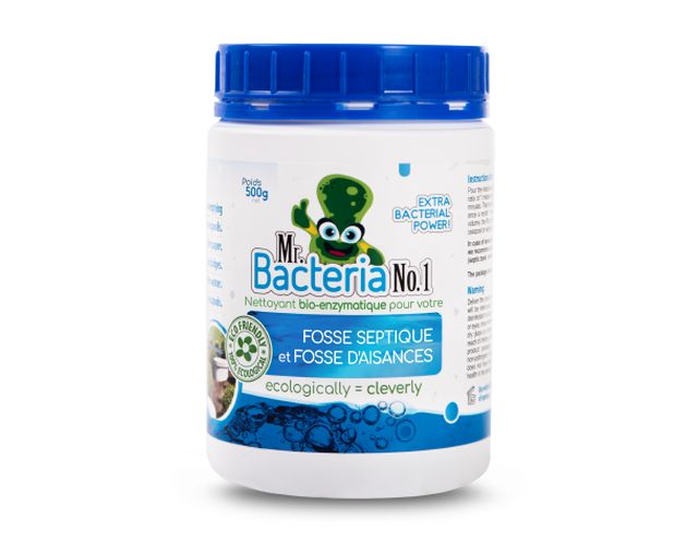 Nettoyant bio-enzymatique pour votre FOSSE SEPTIQUE et FOSSE D’AISANCES 500g (Activateur fosse septique)